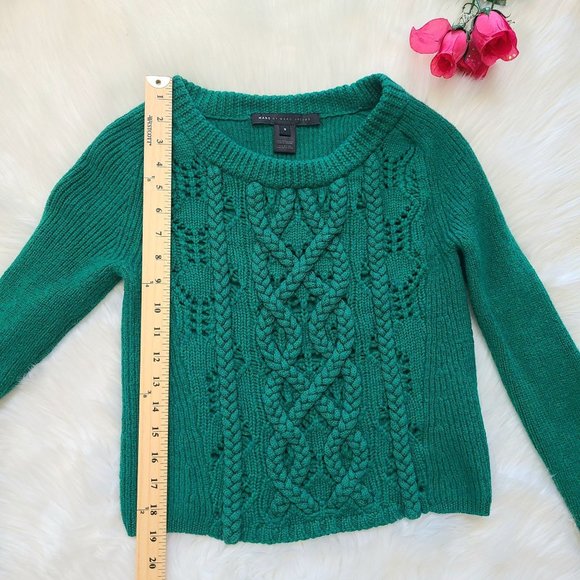 Marc by Marc Jacobs Green Cable Knit Sweater Size S - Picture 7 of 16
